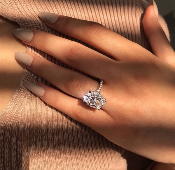 Sterling engagement ring