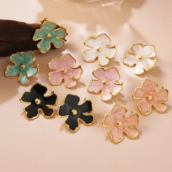 Boucles d'oreilles florales élégantes