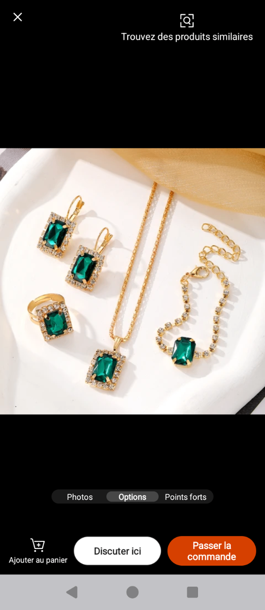 Ensemble Bijoux Éclatant