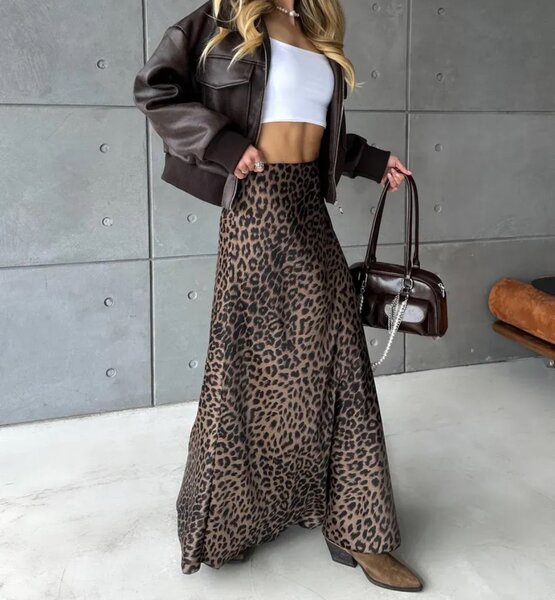 Леопардовая юбка