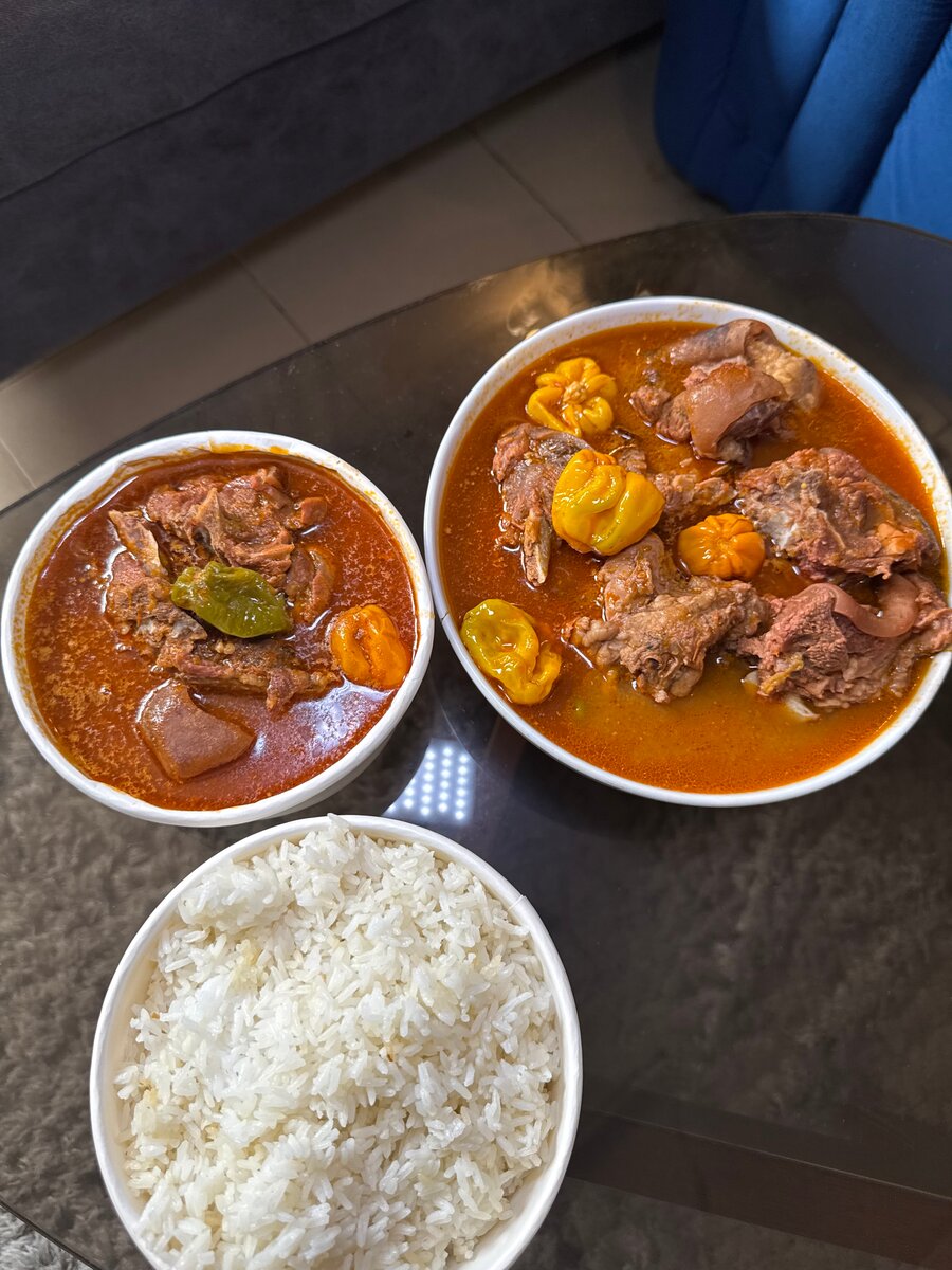 Soupe de cabri avec du riz