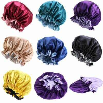 Silk Hair Bonnets Set