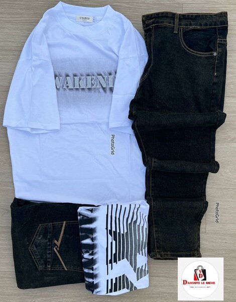 T-shirt et jean modernes pour hommes