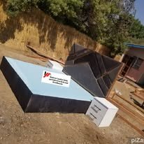 custom made bed with a high base