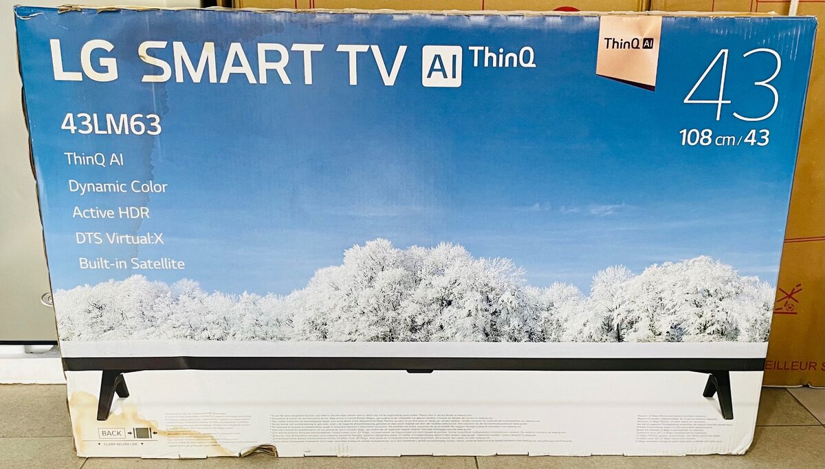 TV LED LG WEBOS 43 POUCES AVEC WIFI / SMART TV