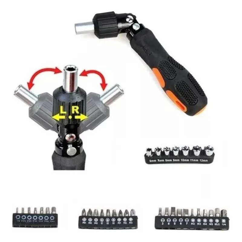 Tournevis à tête flexible 35PCS