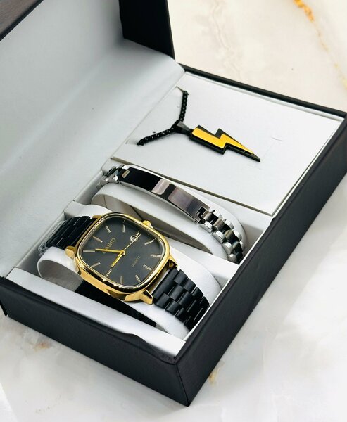 Montre Homme Luxe avec Bracelet et Collier