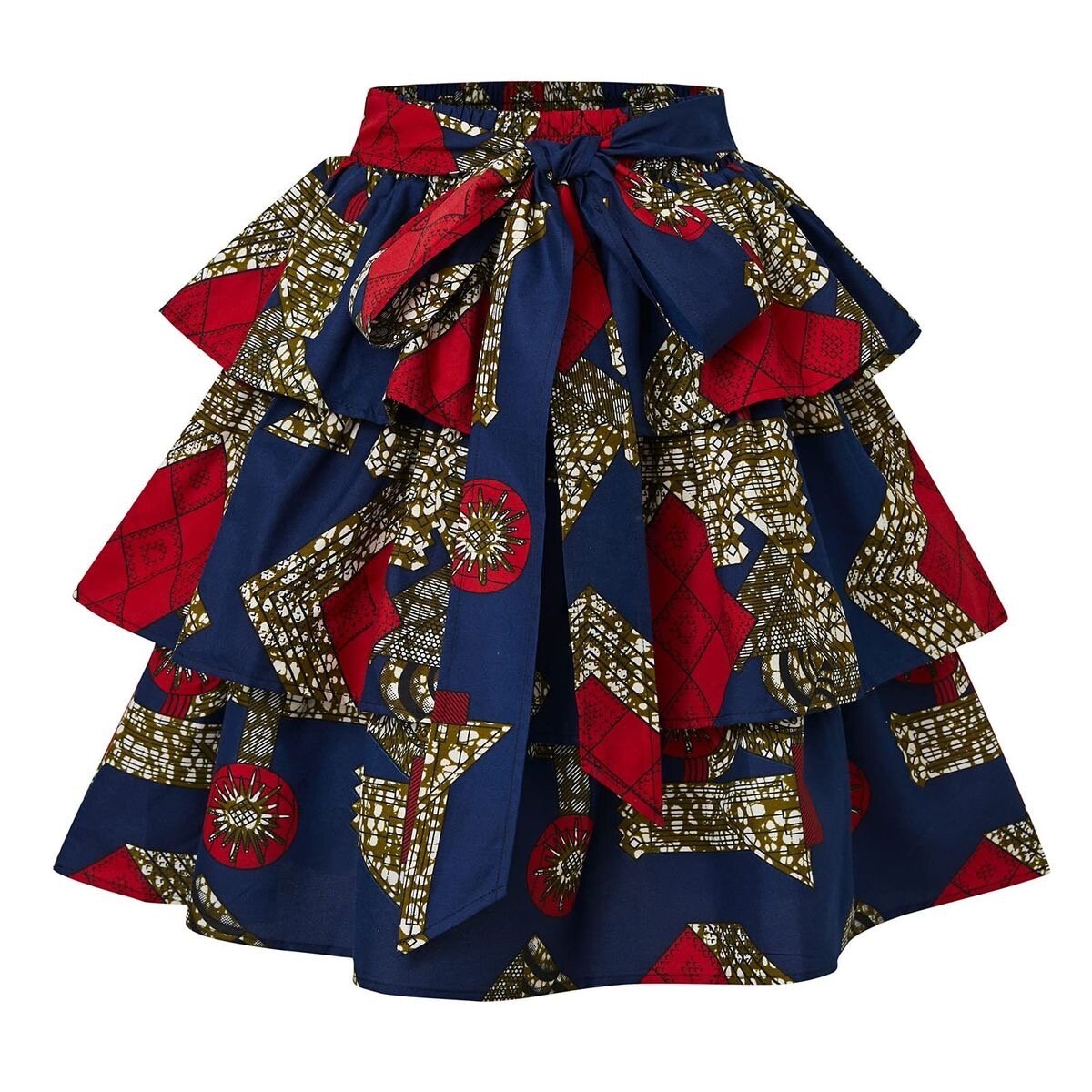 Ankara peplum skirt