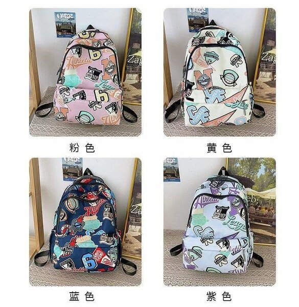 Sac à dos graffiti coloré