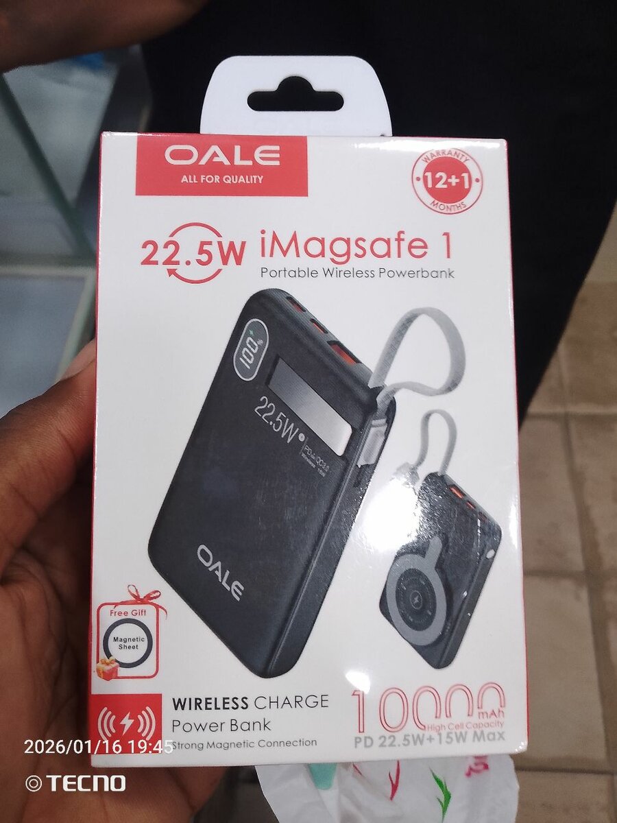 OALE iMagsafe 1 Power Bank 10000mAh 22.5W