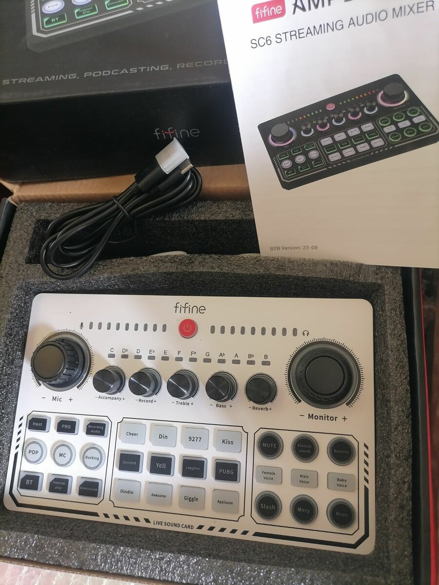 Fifine USB Studio sound Card Equalizer