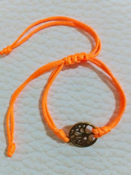 Bracelet arbre de vie orange