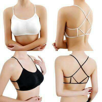 Women Padded Inner Top Tube bra Strap Bralette