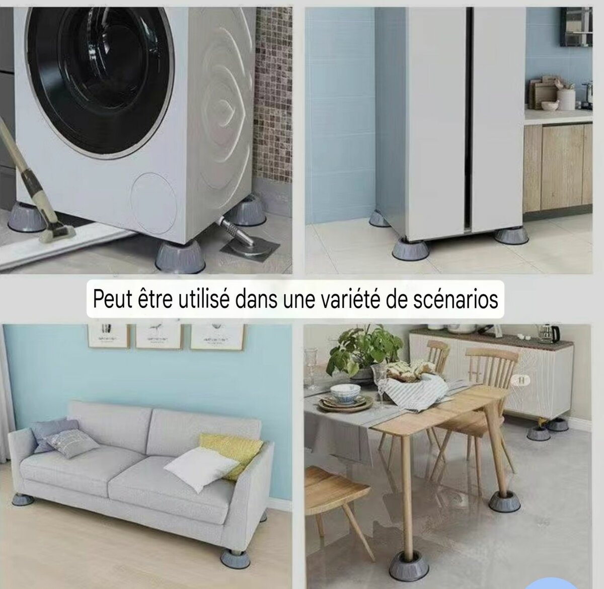 4 support Pieds de machine