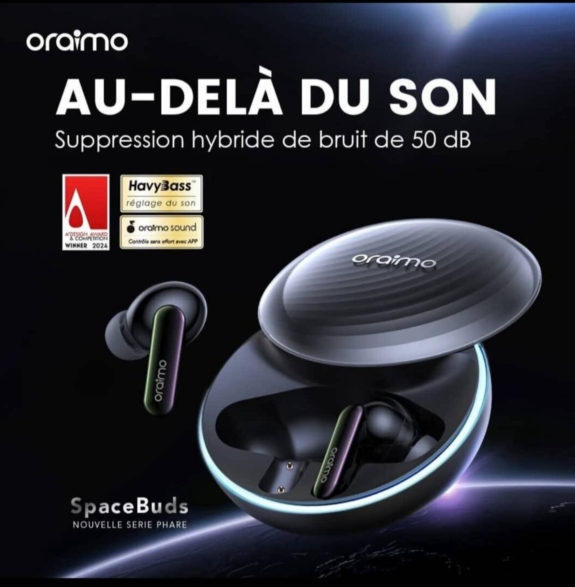 Oraimo SpaceBuds Wireless Earbuds