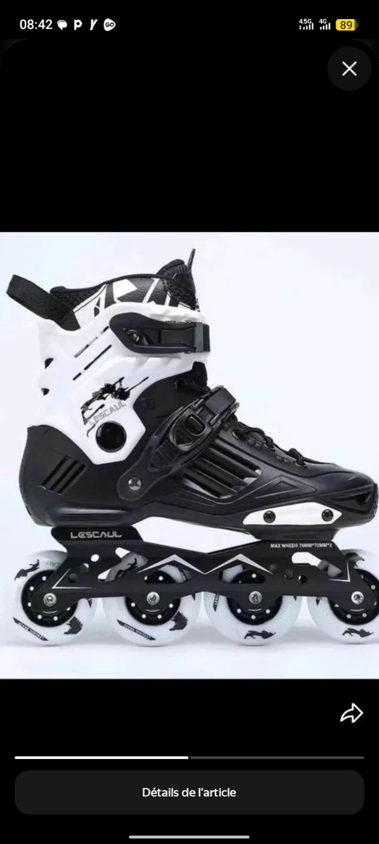 Rollers LESCAL Blanc et Noir