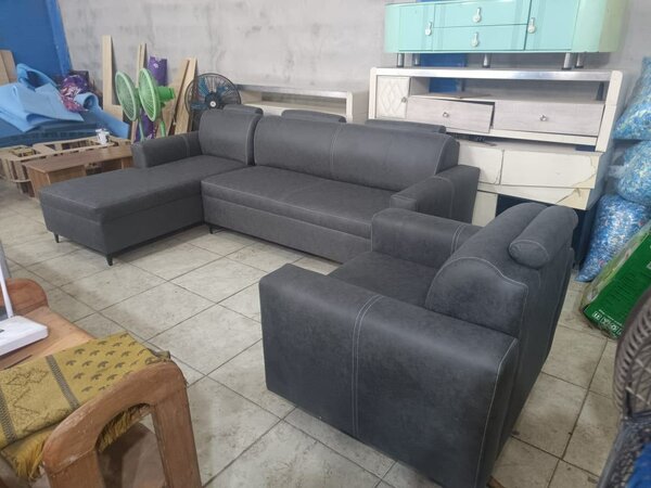 Salon Vegas Ail 6 places gris