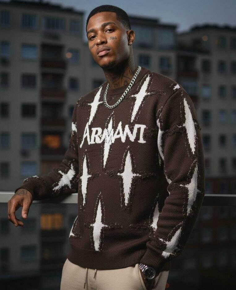 Pull en tricot Armani