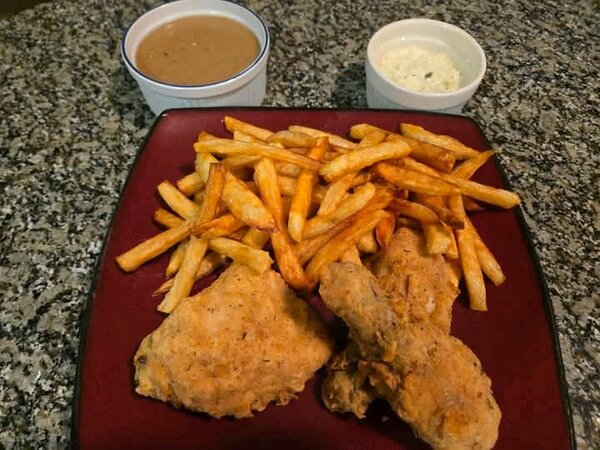 Poulet frit croustillant maison