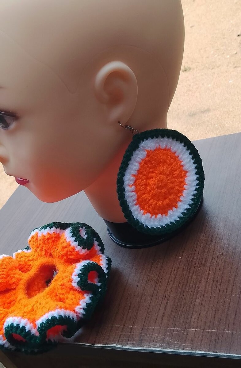 Boucles d'oreilles crochet artisanal