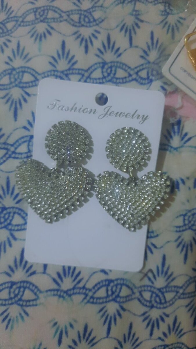 Boucle d'oreilles argentées