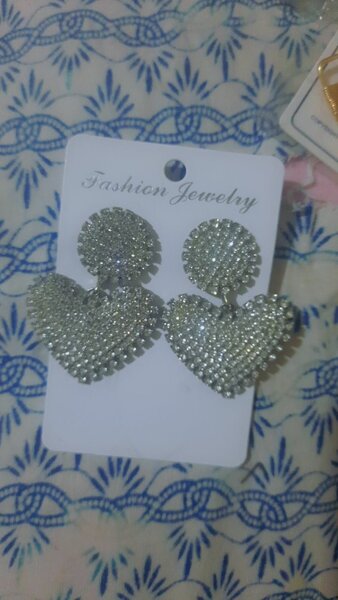 Boucle d'oreilles argentées