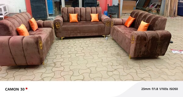 Luxueux Ensemble de Canapés en Velours