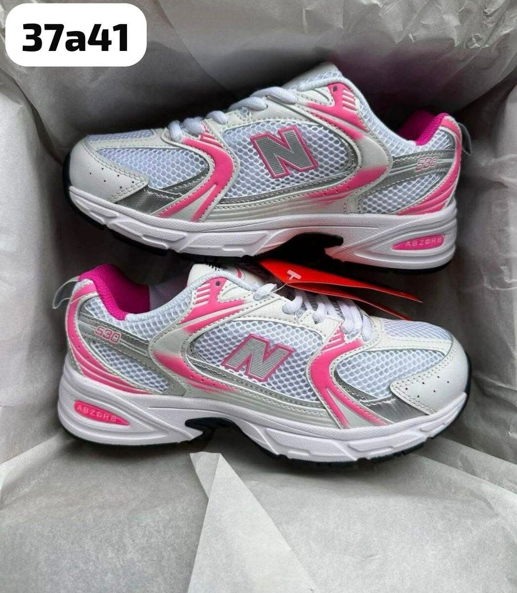 Baskets Femme Confort Rose Blanc