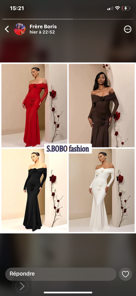 Robe long élégante soirée