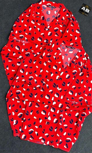 Chemisier Femme Léopard Rouge