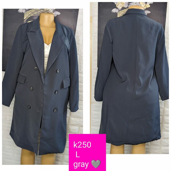 Beautiful and stylish women's jacket grey