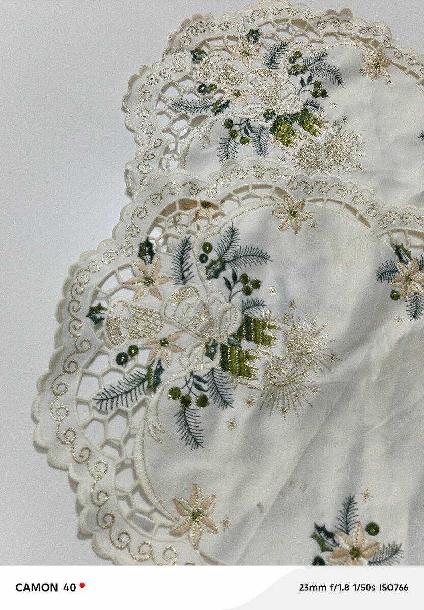 Nappes brodées élégantes