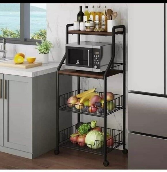 Étagère de cuisine avec roues