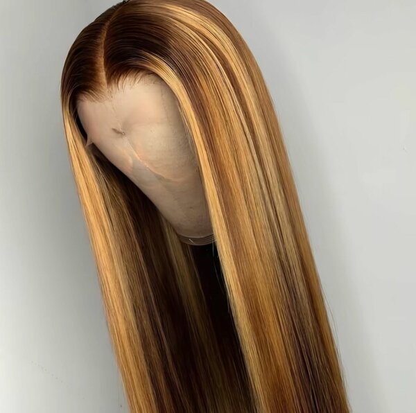 Perruque longue ombrée