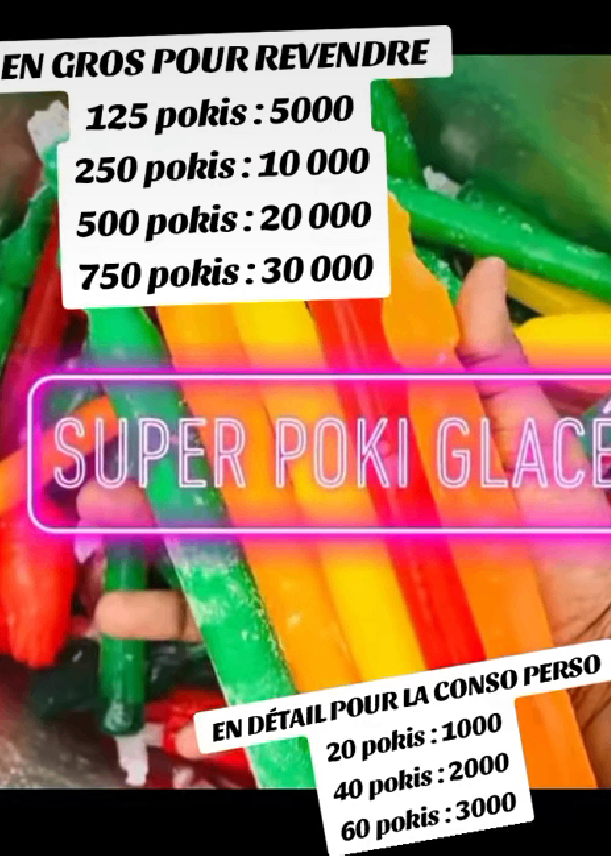 Super Poki Glacé Coloré