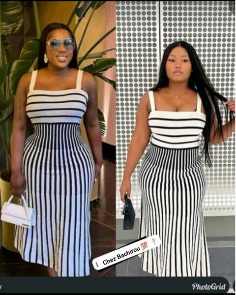 Robe Rayée Élégante