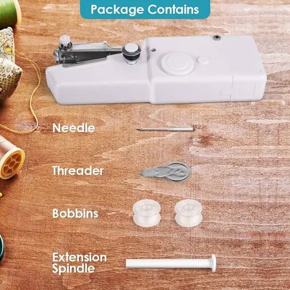 Portable handheld sewing machi