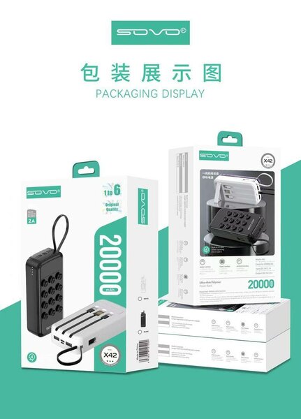 Power Bank 20000mAh Rapide