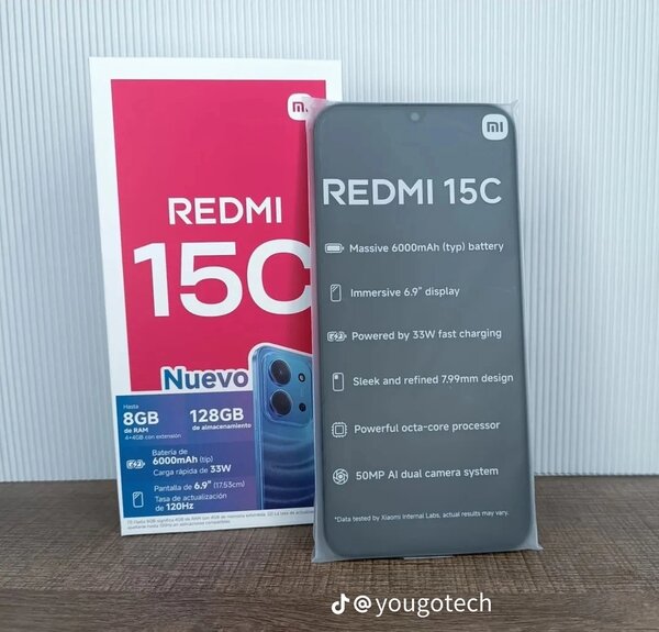 Smartphone Redmi 15C 128GB