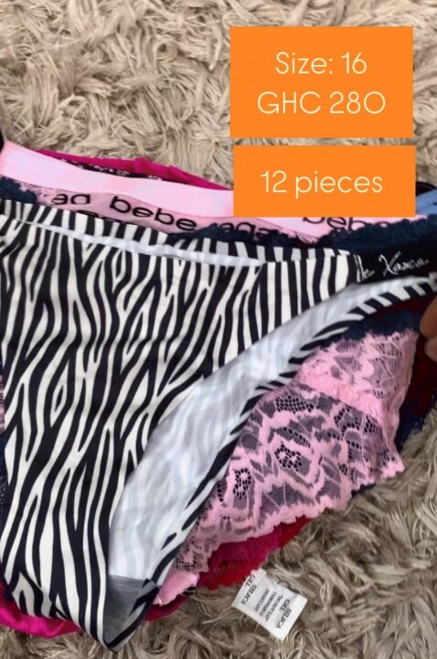 Women's underpants set of 12 pieces size 16