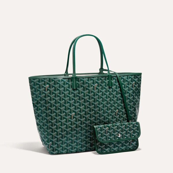 Sac fourre-tout en cuir vert élégant