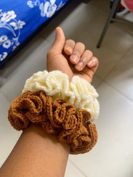 Handmade Crochet Hair Scrunchies