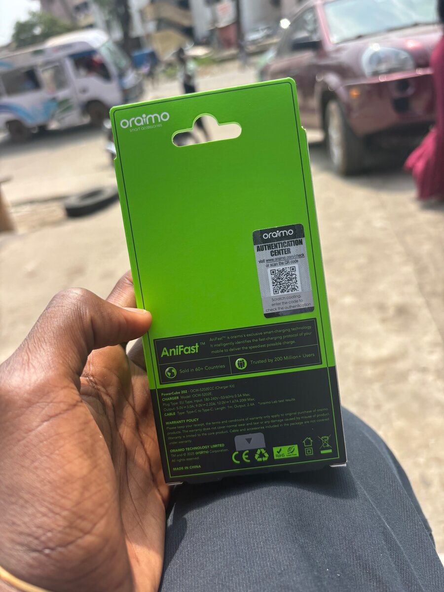 Chargeur Rapide Oraimo 20W