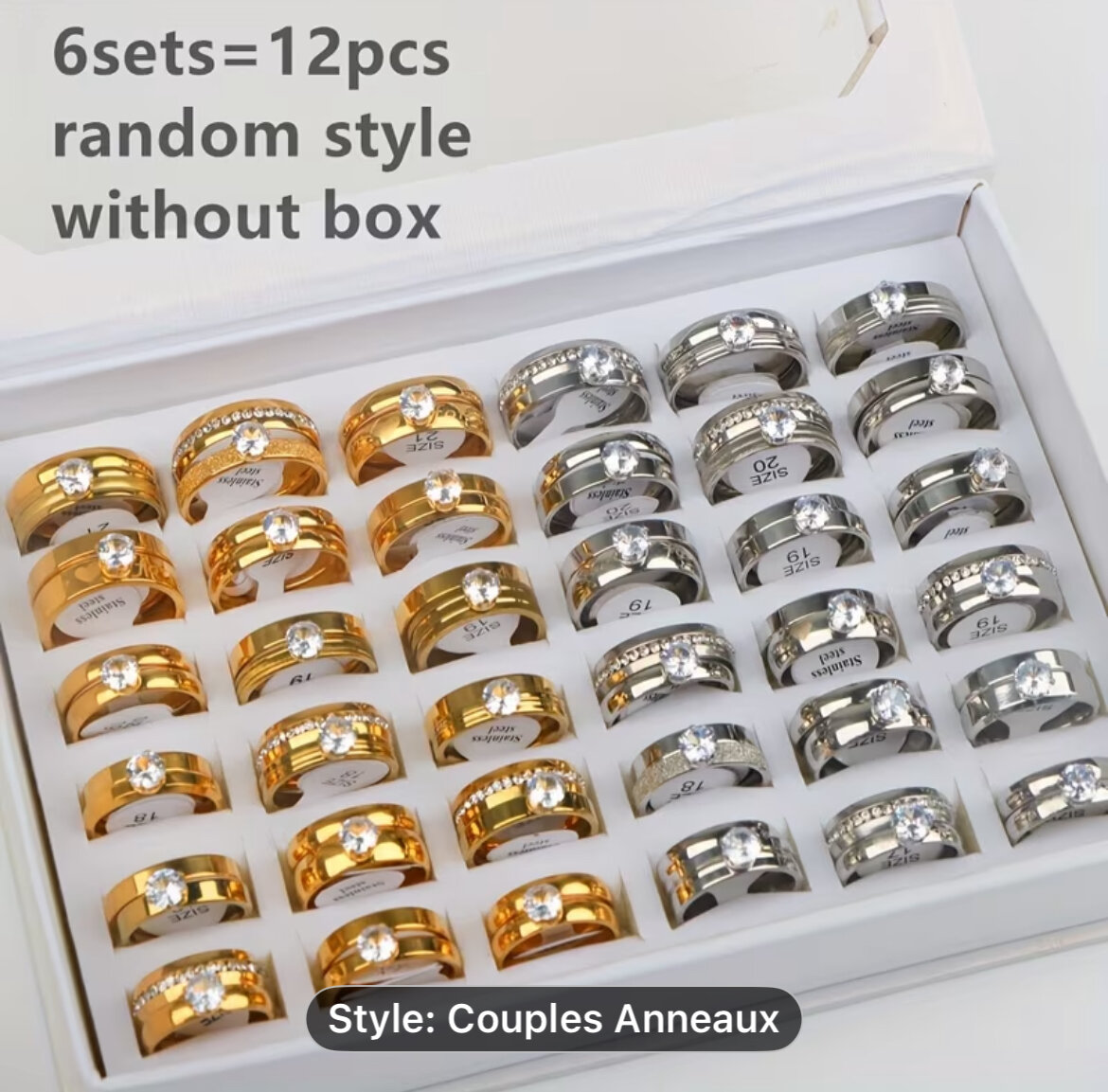 Anneaux Couples Élégants