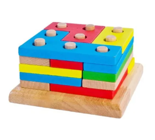 Wooden Puzzle Block Set
