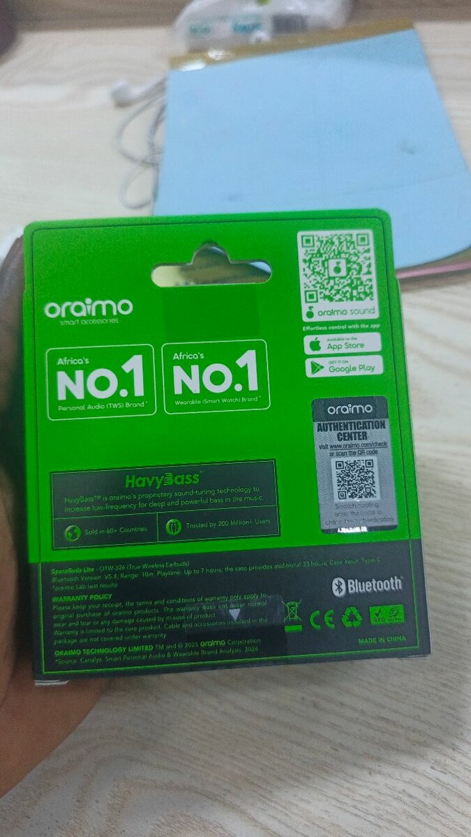 Écouteurs Sans Fil Oraimo