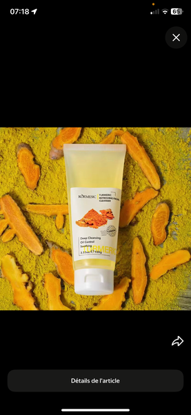 Lotion à la Curcuma Éclatante