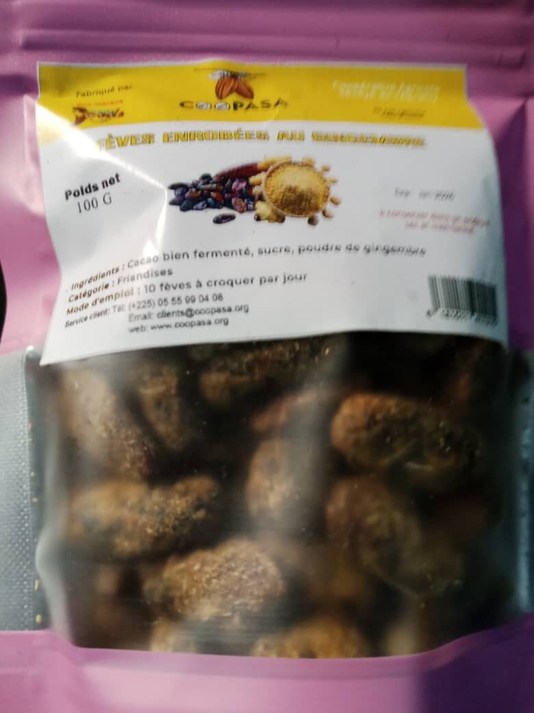 Fèves enrobées au cucurma