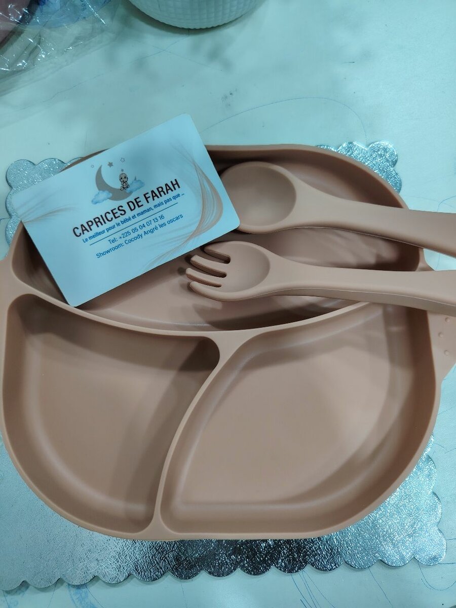 Set repas en silicone bébé