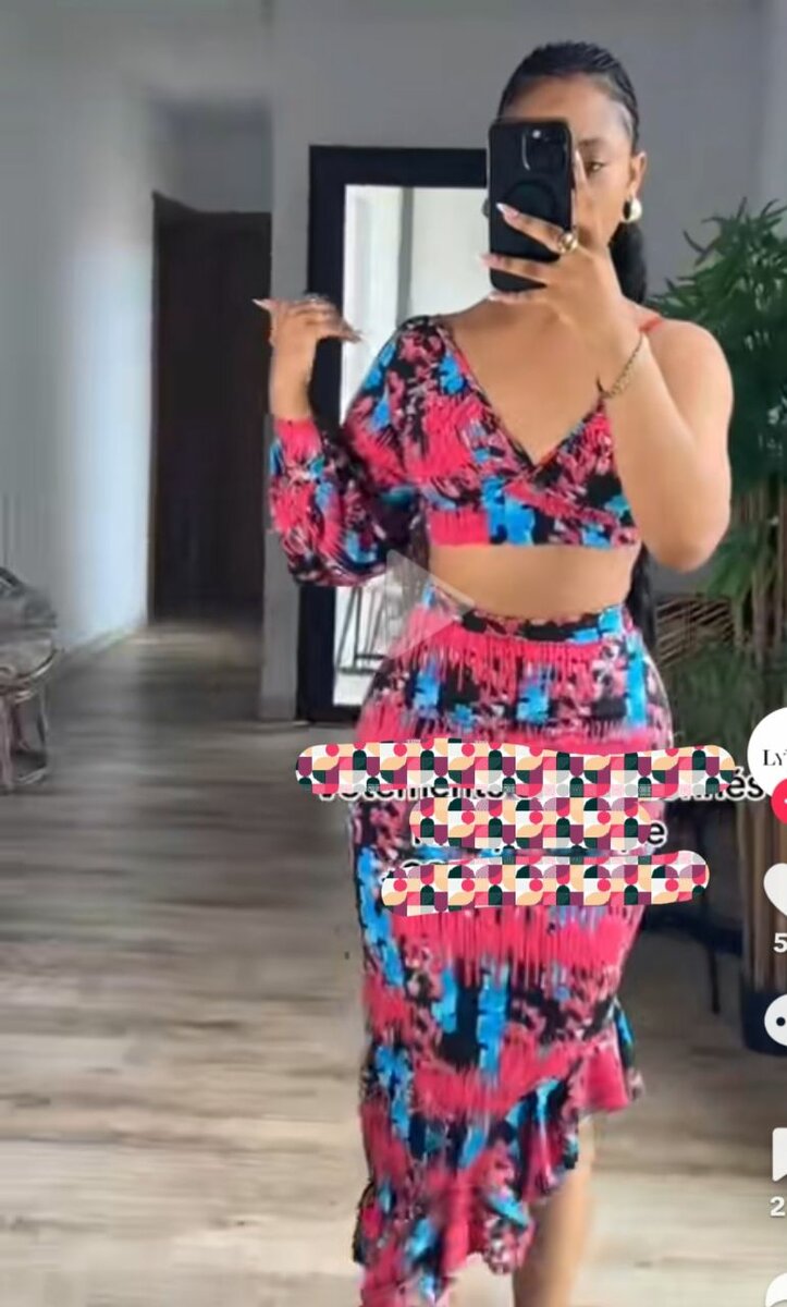 Robe longue élégante imprimée